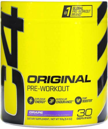 Cellucor C4 Original Grape Sugar Free Pre Workout Powder - 30 Servings, 150mg Caffeine, Beta Alanine, Creatine - Men & Women Energy Supplement - Buy Online on GoSupps.com