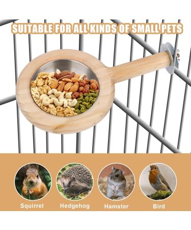 Buy New Bird Bench with Feed Cup | Solid Bird Cage Accessories for Parrots & Birds - Buy Online on GoSupps.com