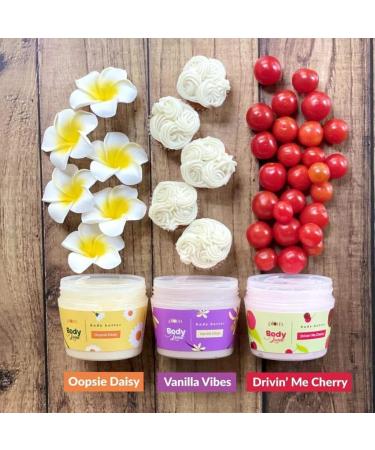 P_lu_m BodyLovin Vanilla Vibes Body Butter | Intense Moisture & Quick Absorbing | 200g Non-Greasy Shea Butter Cream for Dry Skin | Warm Vanilla Fragrance - Buy Online on GoSupps.com