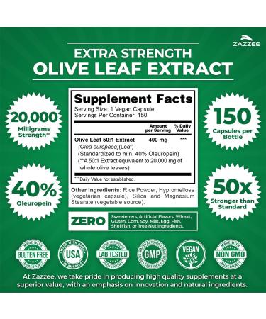 Zazzee Ultimate CardioVascu Support Bundle | Red Yeast Rice with CoQ10 Plus 50x Concentrated Olive Leaf Extract & 20:1 Extra Strength Hawthorn Berry Capsules | Non-GMO Vegan & ISO Lab Tested - Buy Online on GoSupps.com