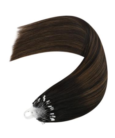 Buy Youngsee Microring Extensions - Real Hair Brown Ombre 40cm - Dark Brown Micro Loop Extensions 50g - Buy Online on GoSupps.com