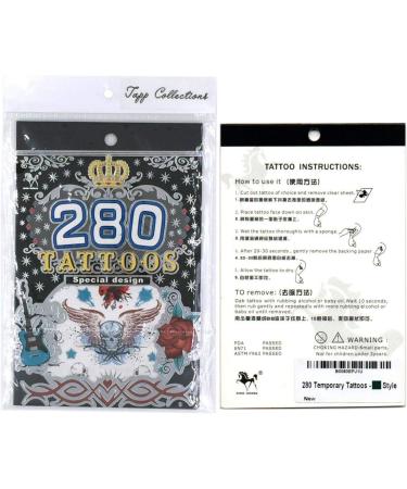 Tapp Collections 280 Temporary Tattoos - M1 Style: Trendy and Durable Body Art - Buy Online on GoSupps.com
