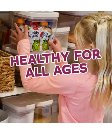 Buddy Fruits Pure Blended Fruit - Apple & Cinnamon - 18-Pack for Healthy Snacking - Buy Online on GoSupps.com