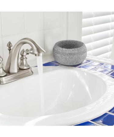 BIMUYI Natural Granite Shaving Bowl | Decorative Soap & Cream Shaving Stone Bowl for Ideal Grooming | International Shipping Available - Buy Online on GoSupps.com