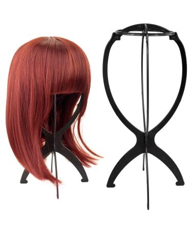Wig Stand Holder - Rbenxia 6pcs Portable Durable Plastic Folding Hairpieces Display Tool - Black - Buy Online on GoSupps.com