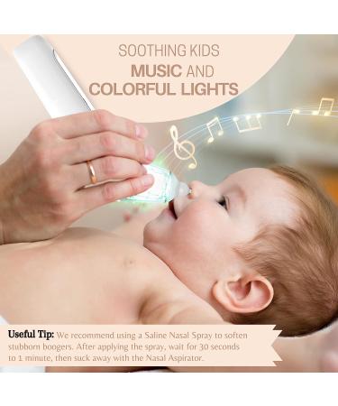 Nasal Aspirator for Baby with Music & Lights | Kiddieware Electric Snot Sucker - 3 Adjustable Suction Levels for Baby, Toddler, Kids - Buy Online on GoSupps.com