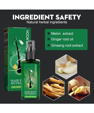 Hongjingda Hair Growth Oil 120ml Spray with Ginger Root Oil Melon Extract Fast Acting Hair Growth Serum - Buy Online on GoSupps.com