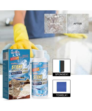 Stone Stain Remover Stone Crystal Plating Agent Stone Polishing and Coating Agent Stone Nano Crystal-Plating Agent Marble Cleaner Stain Remover Stone Polishing and Coating Agent (1PCS) - Buy Online on GoSupps.com