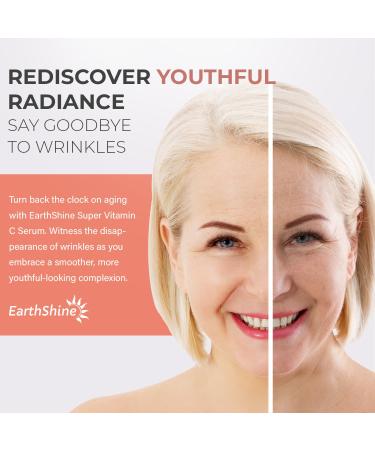 EarthShine Super C Serum for Women Over 70 | Hydrating Vitamin C Serum for Mature Skin - Firm Lift & Smooth Wrinkles - 1.0 Fl Oz - Buy Online on GoSupps.com