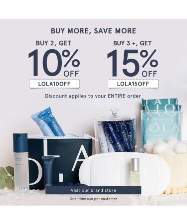 LOLA Organic Cotton Tampons Regular Absorbency - 40 Count, Chlorine & Toxin Free - Pack of 2 (20 Count each) - Buy Online on GoSupps.com