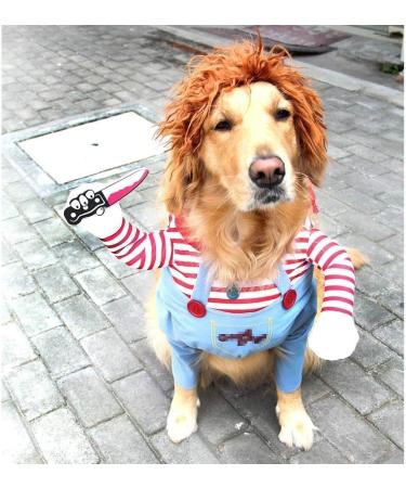 Yxcuidp Funny Dog Costume - Terrible Halloween & Christmas Pet Outfit Cosplay for Dogs Party Clothing with Hat - Buy Online on GoSupps.com