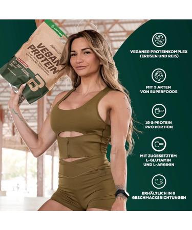 Buy Biotechusa Vegan Protein Shake - Rice & Pea Base with Superfoods Amino Acids Sugar Lactose & Gluten-Free - Chocolate Cinnamon 2 kg - Buy Online on GoSupps.com