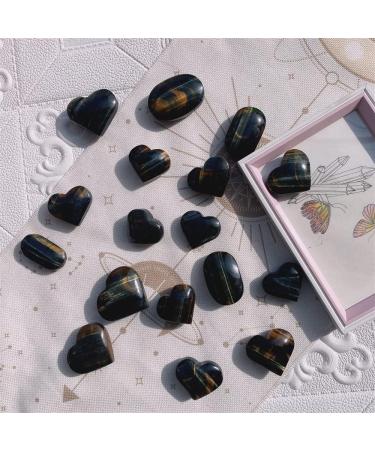 Natural Magic Natural Blue Tiger Eye Stone Heart Shaped Crystal Gemstone Polished Natural Stones and Minerals - Buy Online on GoSupps.com