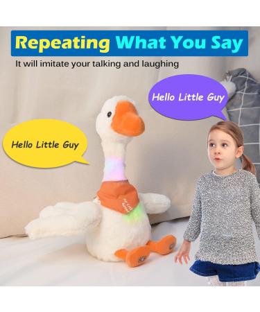 Dancing Goose Talking Toy - Mimicking, Recording, and Singing English Songs | Animated & Glowing Musical Plush Baby Toy Gift for Kids - Buy Online on GoSupps.com