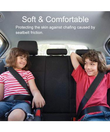 BUIFU 2-Piece Belt Pad | Car Safety Belt Cushions | Black Auto Seat Shoulder Protection | Comfortable & Soft Buckling Belt Pads for Adults - Buy Online on GoSupps.com