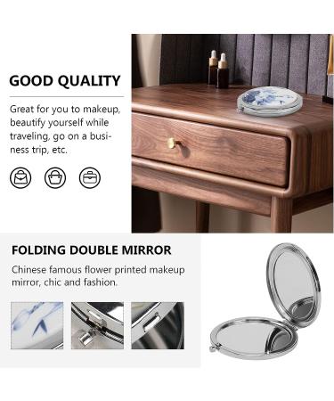 Lurrose 7CM Lotus Flower Metal Mirror - Compact Pocket Makeup Mirror for Women and Girls - Buy Online on GoSupps.com