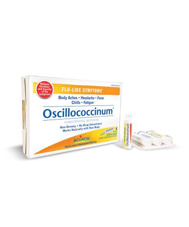 Boiron Oscillococcinum for Relief from Flu-Like Symptoms of Body Aches Headache Fever Chills and Fatigue - 6 Count