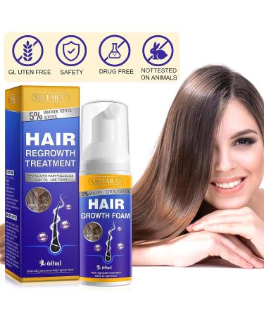 Minoxidil 5% Foam for Men and Women | Biotin Hair Regrowth Treatment | Stop Thinning and Hair Loss | 1 Month Supply - Buy Online on GoSupps.com