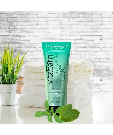 Vitabath Cool Spearmint & Thyme Body Wash and Body Polish Combo - 10 oz (Pack of 1) | Cruelty-Free & Paraben-Free | Moisturizing Bath Cleanser - Buy Online on GoSupps.com