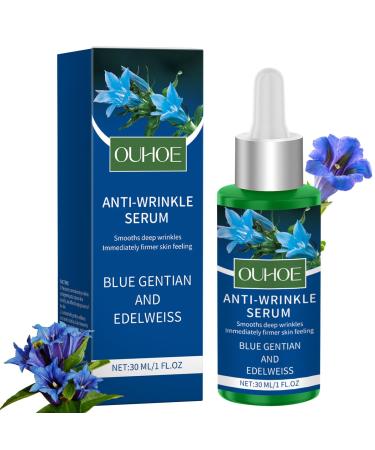 Luyuttn Blue Gentian Serum organic firming day cream with blue gentian and Edelweiss firms the skin antiaging facial serum for all skin types vegan 30 ml