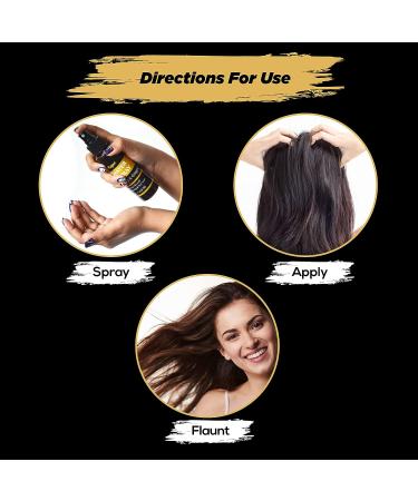 Terrafique Rice Water Hair Growth Spray with Castor & Ginger - 4 Fl Oz / 118 Ml - Buy Online on GoSupps.com