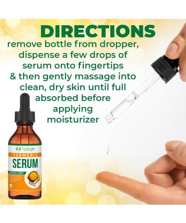 All-Natural Turmeric Serum for Face & Body | Brightening Acne-Fighting Pore-Minimizing Skin Repair - Buy Online on GoSupps.com