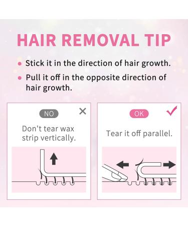 Facial Wax Strips Kit - 24 Strips for Eyebrow Shaping & Hair Removal at Home | Ideal for Sensitive Skin - Includes 4 Calming Oil Wipes - Buy Online on GoSupps.com