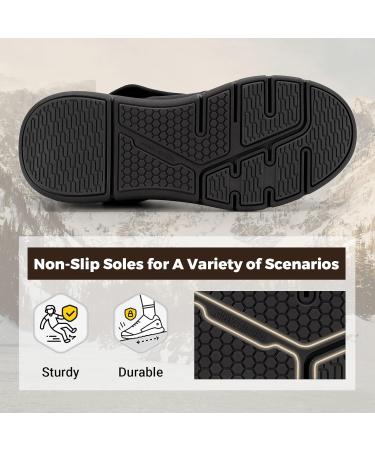 FitVille Diabetic Shoes for Women - Wide Width Slip-On Boots | Lightweight Adjustable Walking Shoes for Foot Pain Relief & Swollen Feet (Black 9 Wide - Buy Online on GoSupps.com