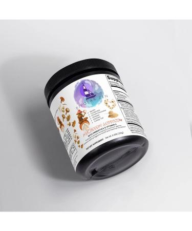 BIPOLAR ZEN Mushroom Goddess 6X | Fermented Mushroom Blend | Six Organic Mushrooms + Prebiotics + Vitamin C | Enhanced Absorption | 210g - Buy Online on GoSupps.com