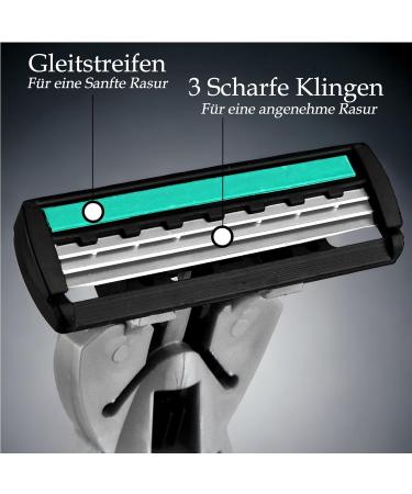 Buy 2x Men's Razor with 40 Replaceable Blades - Super Wet Disposable Shaver for Ultimate Grooming - Buy Online on GoSupps.com