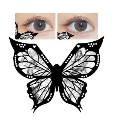 Kasmole Butterfly eyeliner template butterfly eyeliner stamp reusable flexible winged eyeliner template makeup eyeshadow eyeliner applicator sharper tool