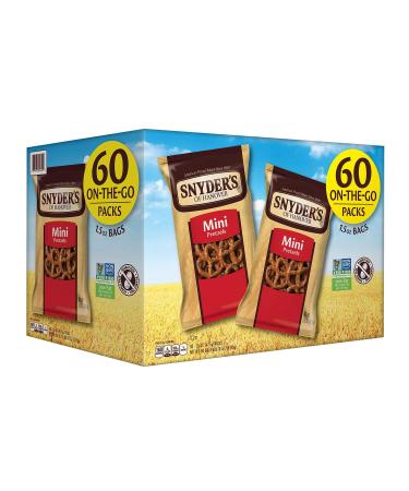 Snyder's of Hanover Mini Pretzels Individual Packs 1.5 Ounce 48 Count