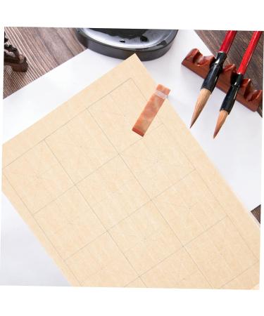 NUOBESTY 100 Sheets Grid Daily Lesson Paper Rice Paper Chinese Calligraphy Practice Paper Xuan Paper Ink As Shown 3 0.01X23X33CM - Buy Online on GoSupps.com