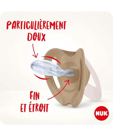 Nuk Star Baby Pacifier Night & Day 0-6 Months - Glow in the Dark BPA-Free Silicone Pink Cat Design 2 Pack for Girls - Buy Online on GoSupps.com