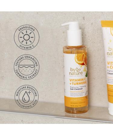 By Nature Brightening & Hydrating Gel Cleanser Facewash with Vitamin C Turmeric - 7 Oz - Buy Online on GoSupps.com