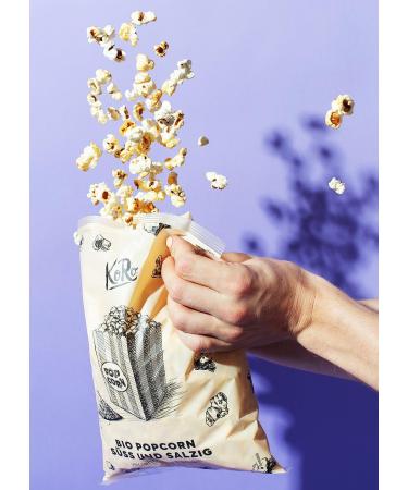 Buy KoRo Organic Ready-to-Eat Popcorn - Sweet & Salty 10x90g | Caramelized with Sea Salt - Perfect Snack Worldwide - Buy Online on GoSupps.com