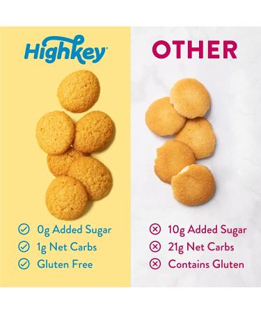 HighKey Sugar Free Banana Cream Wafer Cookies - Keto, Low Carb, Gluten Free Treats | 6.75oz - Buy Online on GoSupps.com