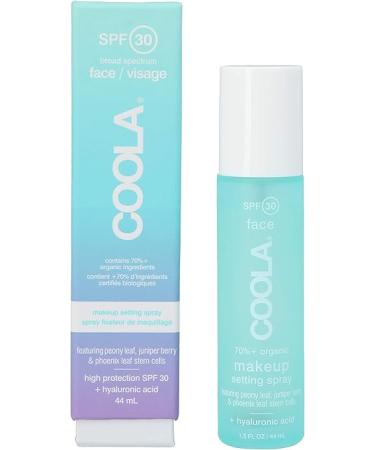 Coola Face Makeup Setting Spray SPF 30 Infused With Hyaluronic Acid 1.5 OZ
