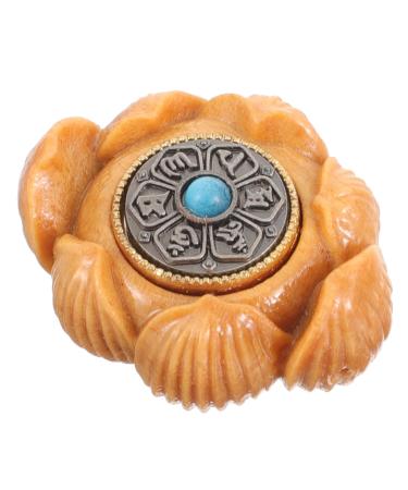Beaupretty hand exercise player B rodecoration carving mini-lotus flower residential culture ornament wood carved adorn wood decoration massage whom wan inner charm