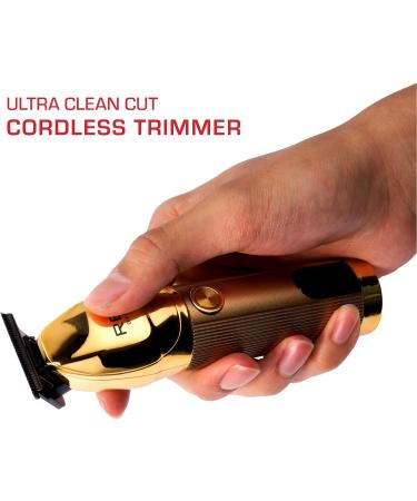 Red by Kiss Cordless Hair & Beard Trimmer for Men Water-Proof Professional Rechargeable Hair Clipper LCD Display Precision Blade Trimmer - Buy Online on GoSupps.com