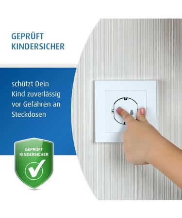 Reer Socket Cap - Original Socket Protection | 20 White Caps in Eco-Friendly Paper Bag - Buy Online on GoSupps.com