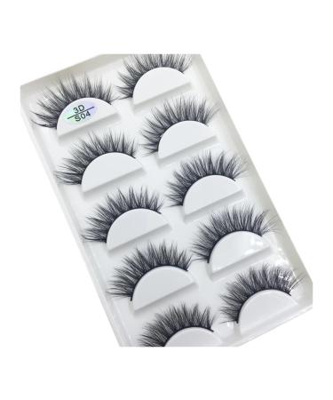 UAMOU 10/50 Boxes 37 Style 5 Pairs Natural 3D False Eyelashes Makeup Fake Eye Lashes Faux Cils Make Up Beauty Maquillaje Cheerfully (Color : 5Pairs S04 Size : 10 Boxes 50Pairs)