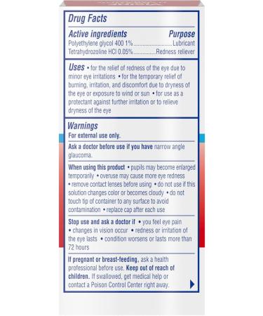 Visine Red Eye Hydrating Comfort - Lubricant & Redness Reliever Eye Drops 12 fl oz - Buy Online on GoSupps.com