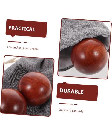 Healeeved Handball Balls Set - Wooden Massage Balls for Health Exercises & Fitness Training | Jade & Fabric Options - Buy Online on GoSupps.com