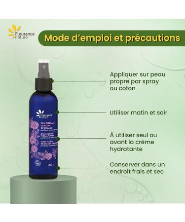  Fleurance Nature Fleurance Nature - Damask Rose Floral Water - Certified Organic Cosmetic Cosmos Ecocert - 200ml - Facial Care for Women and Men - Organic Facial Skincare Routine - Rose Hydrosol - 26128 - Buy Online on GoSupps.com