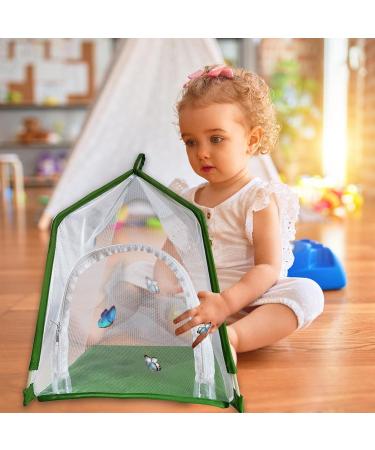 2 Pcs Portable Habitat | Insect Habitat Cage Catcher Plant Net with Hook Polyester Mesh Cage Enclosure for Caterpillars Stick Insect 12.2x12.2x15.7 Inch Kot-au 2 Pcs 31*31*40cm - Buy Online on GoSupps.com