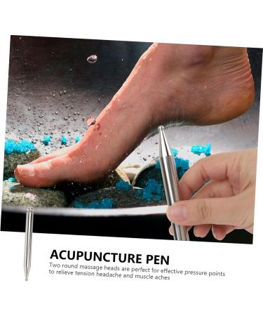 Healeved Acupuncture Pen - Stainless Steel Self-Massage Bar & Trigger Point Device for Thai Massage & Face Care - Buy Online on GoSupps.com