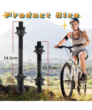 MOONDKIST 1 Pair Bike Axle Set | Front and Rear Axle Kit for Mountain MTB Bike - Buy Online on GoSupps.com