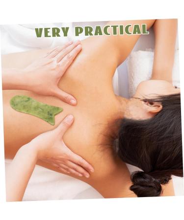 Minkissy 2-Piece Facial Gua Sha Massage Set | Natural Jade Skincare Tools for Facial & Body Muscle Recovery - Buy Online on GoSupps.com