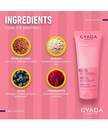 GYADA COSMETICS Apr s-shampoing lissant l ger disciplinant et antistatique pour cheveux lisses soyeux et brillants 200 ml - Buy Online on GoSupps.com